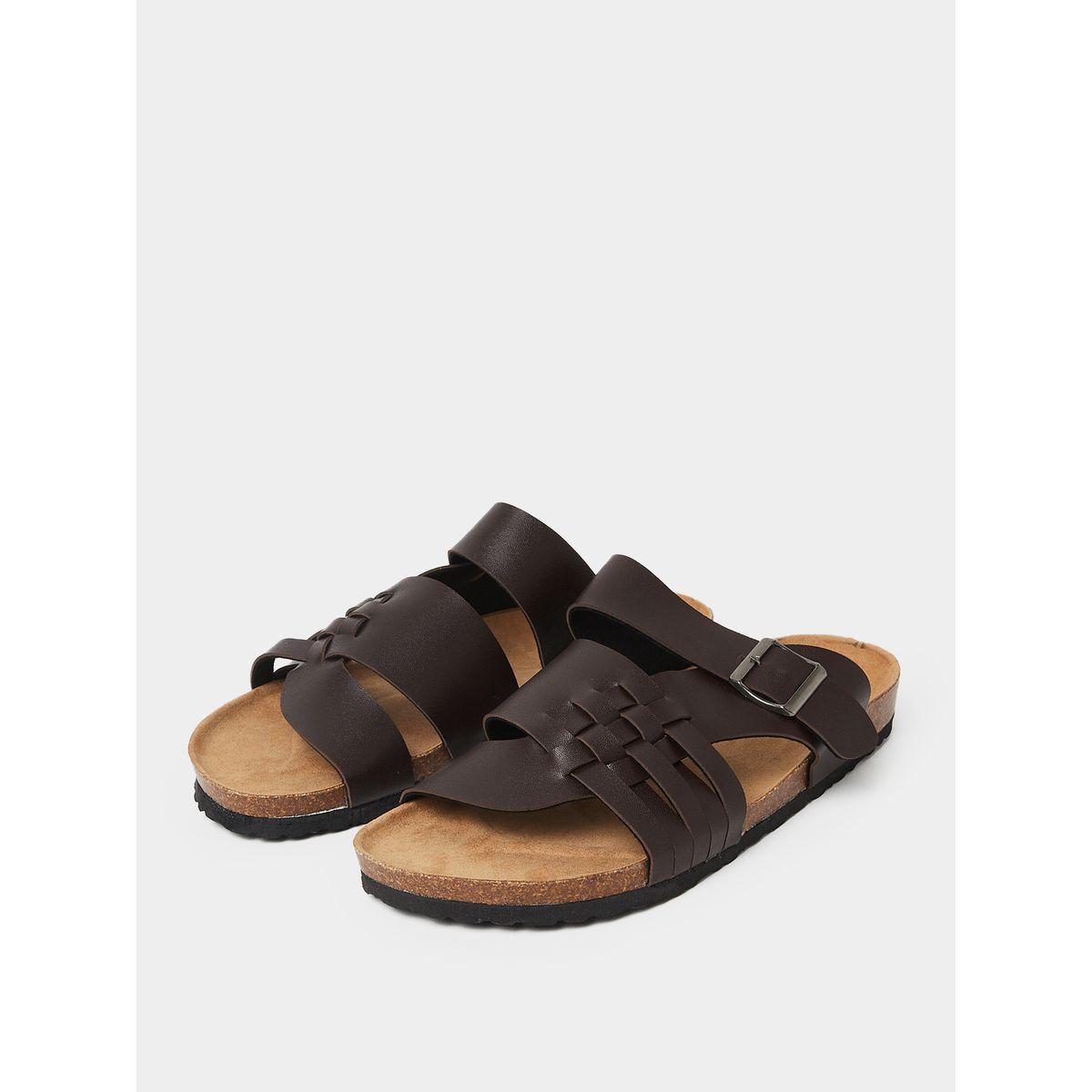 Styli Buckle Metal Pin Detail Strappy Sandals-men-shoes-sandals-image-2