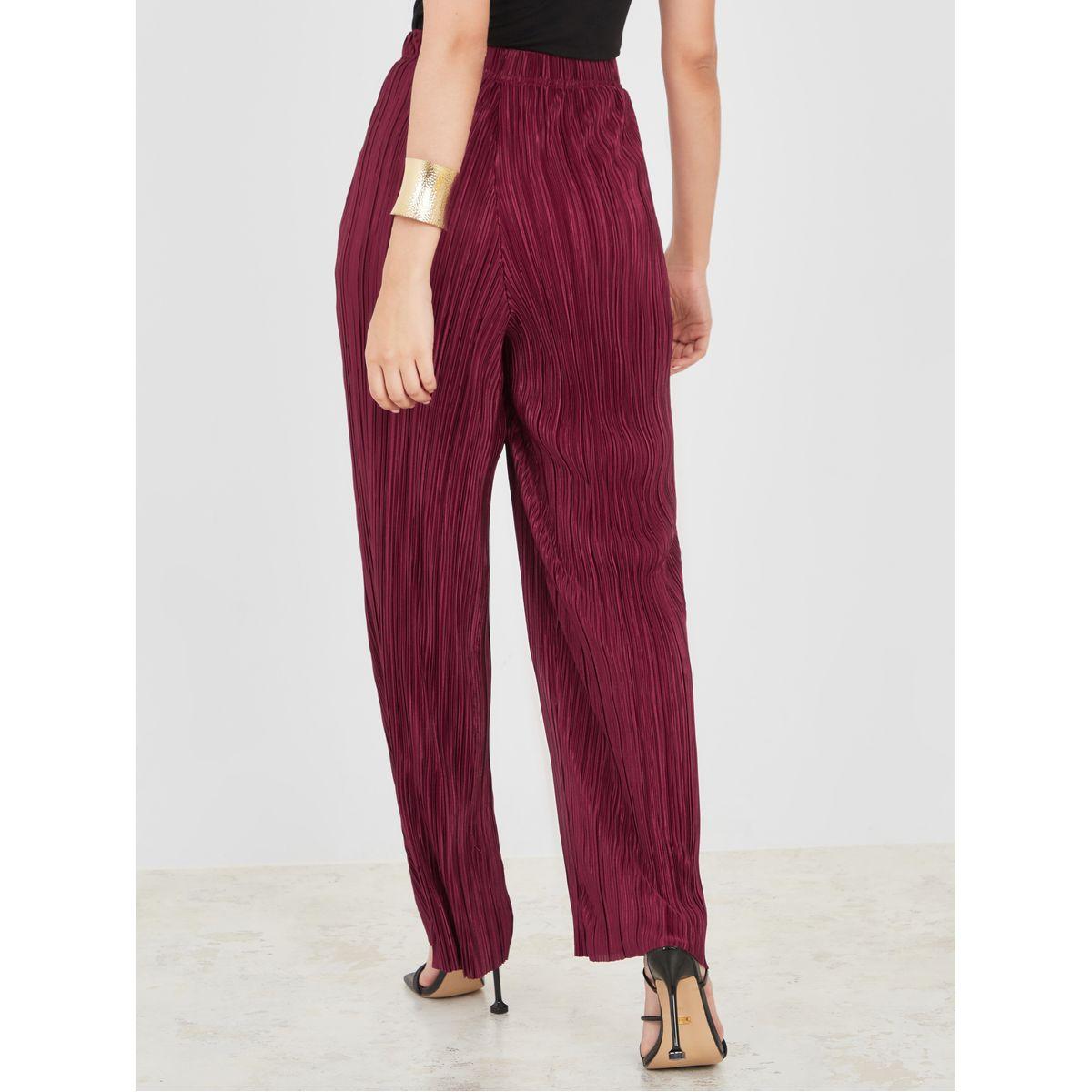 Styli Plisse Wide Leg Pants-women-clothing-bottoms-trousers-image-4