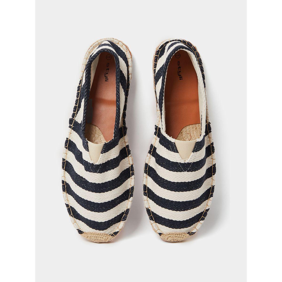 Styli Stripe Slip On Casual Espadrille-men-shoes-loafersandmoccasins-image-5