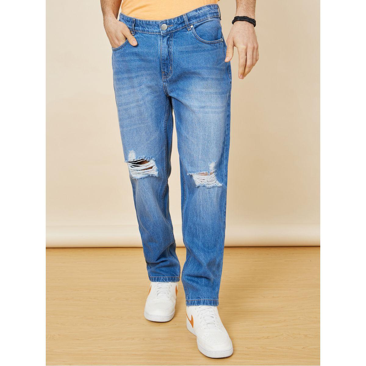 Styli Regular Fit Rigid Mid Wash Cotton Jeans-men-clothing-jeans-image-1