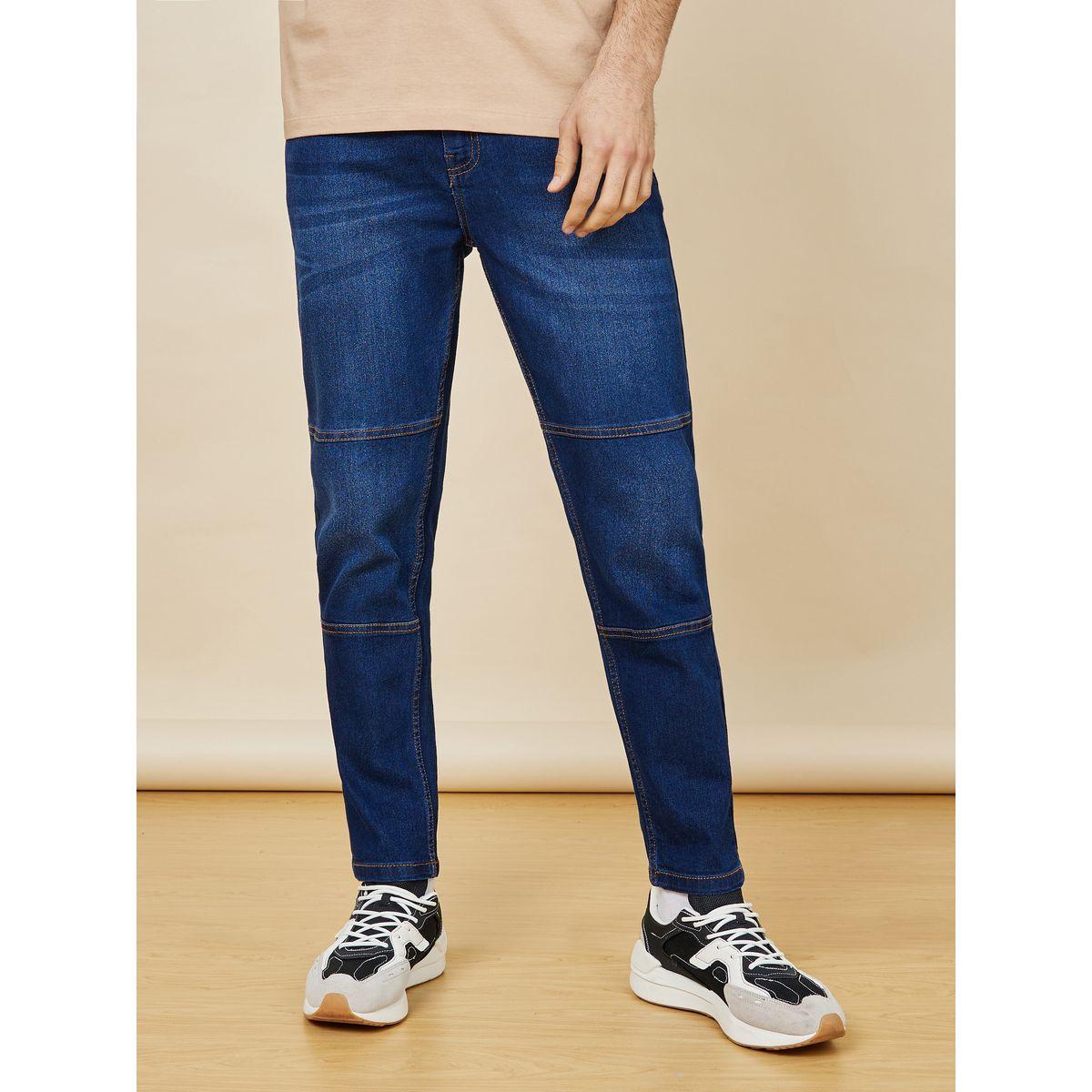 جينز قصير بتداخلات مدروزة-men-clothing-bottoms-jeans-image-1