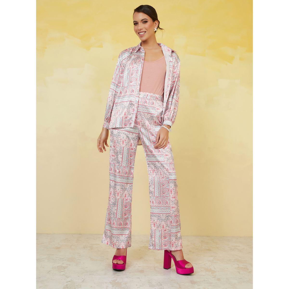 Styli Limited Paisley Print Satin Straight Leg Trouser-women-clothing-bottoms-trousers-image-2
