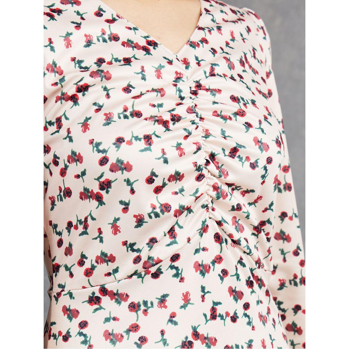 فستان ميدي باكمام مكشكشة-women-clothing-dresses-image-3
