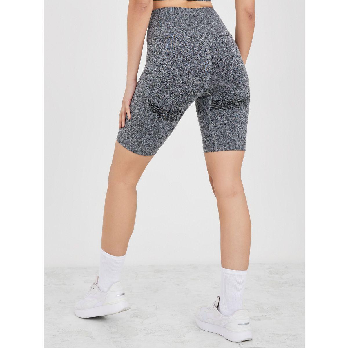 Styli Active Seamless Melange Active Cycling Shorts-women-clothing-sportswearandactivewear-bottoms-image-4