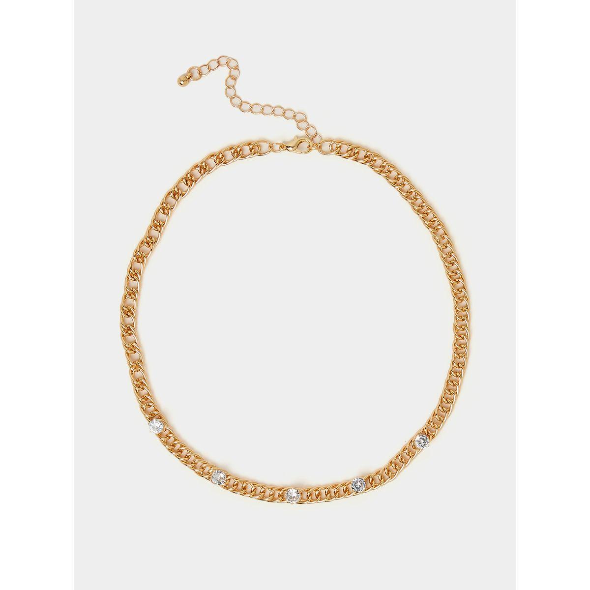 Styli Faux Crystal Link Necklace-women-watchesandjewellery-jewellery-necklacesandpendants-image-2