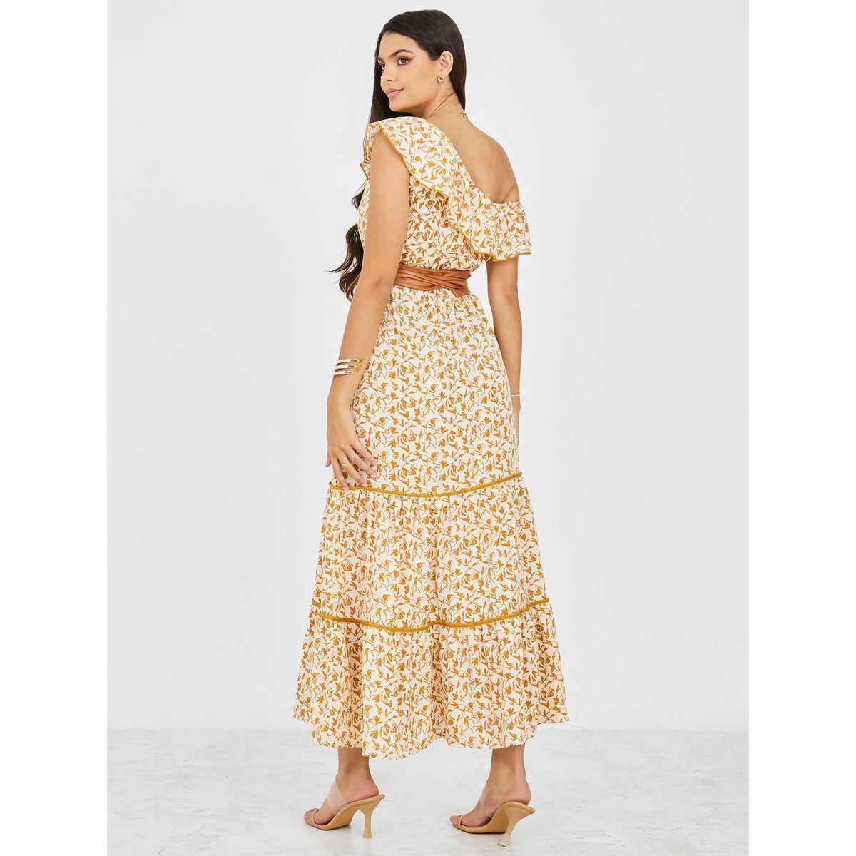 Styli One Shoulder Tiered Maxi Dress with Belt-women-clothing-dresses-image-4