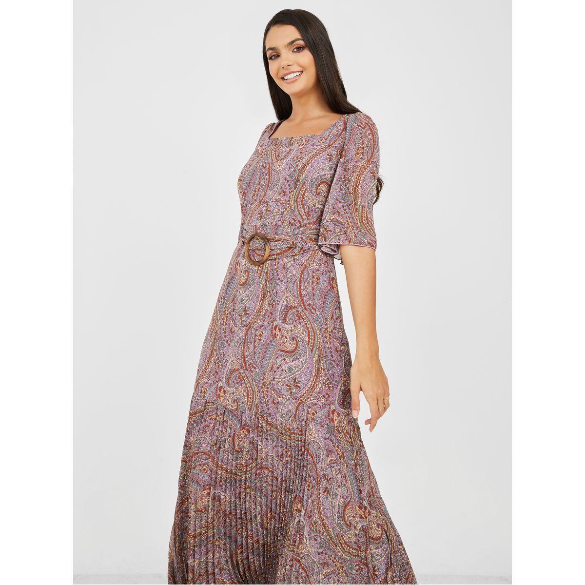 فستان طويل مطبع بطبعة بوهيمية-women-clothing-dresses-image-2