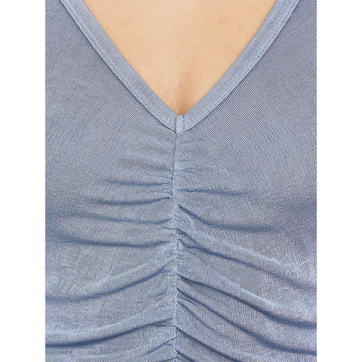 Styli Long Sleeves Knit Fitted Bodysuit with Soft Pad Shoulder-women-clothing-tshirts-image-4