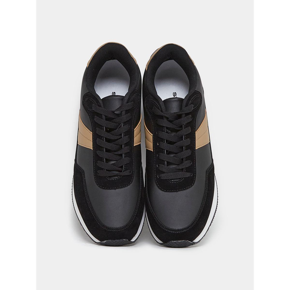 حذاء سنيكرز بتفاصيل متباينة واربطة-men-shoes-sneakers-image-6