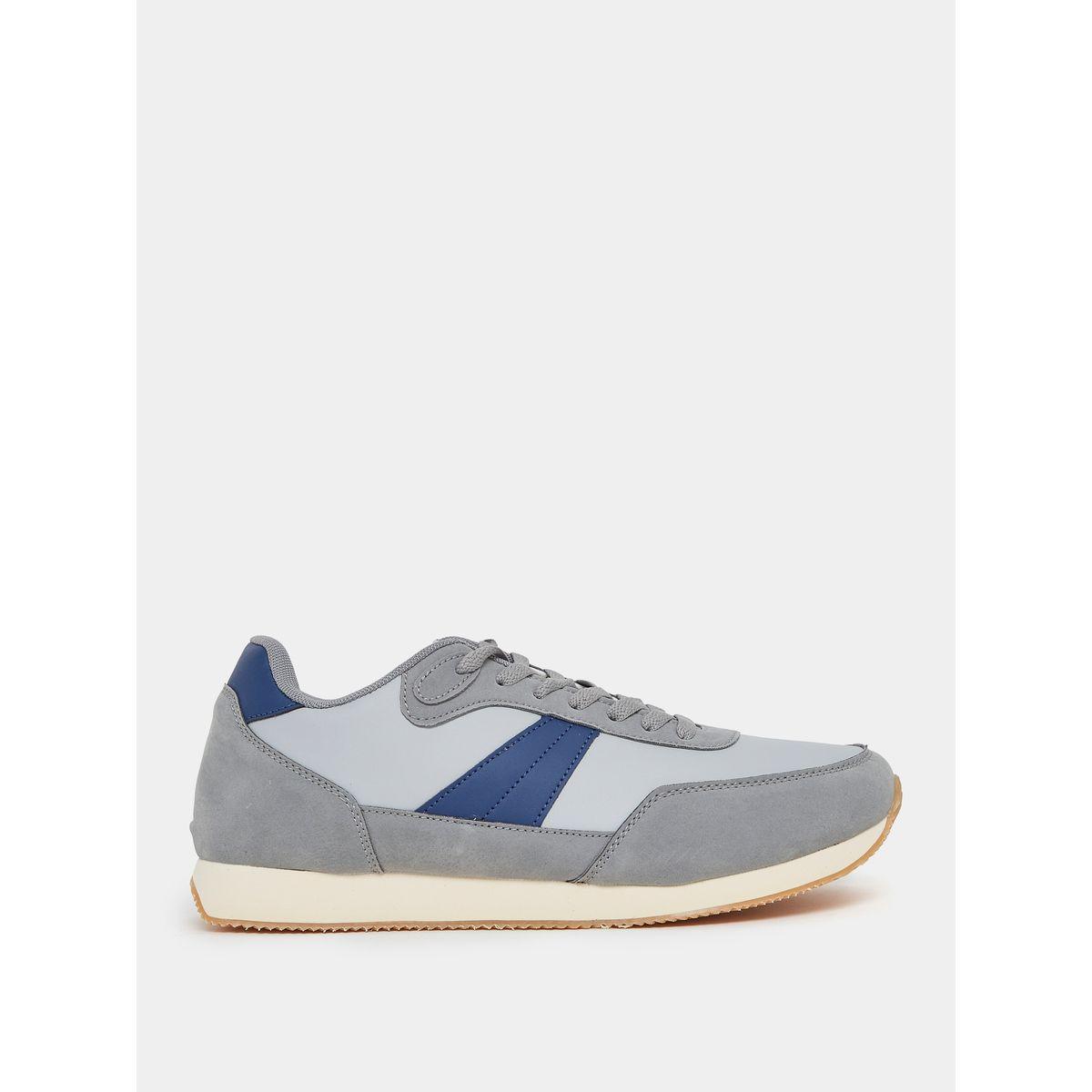 Styli Contrast Suede Upper Elevated Sneakers-men-shoes-sneakers-image-1