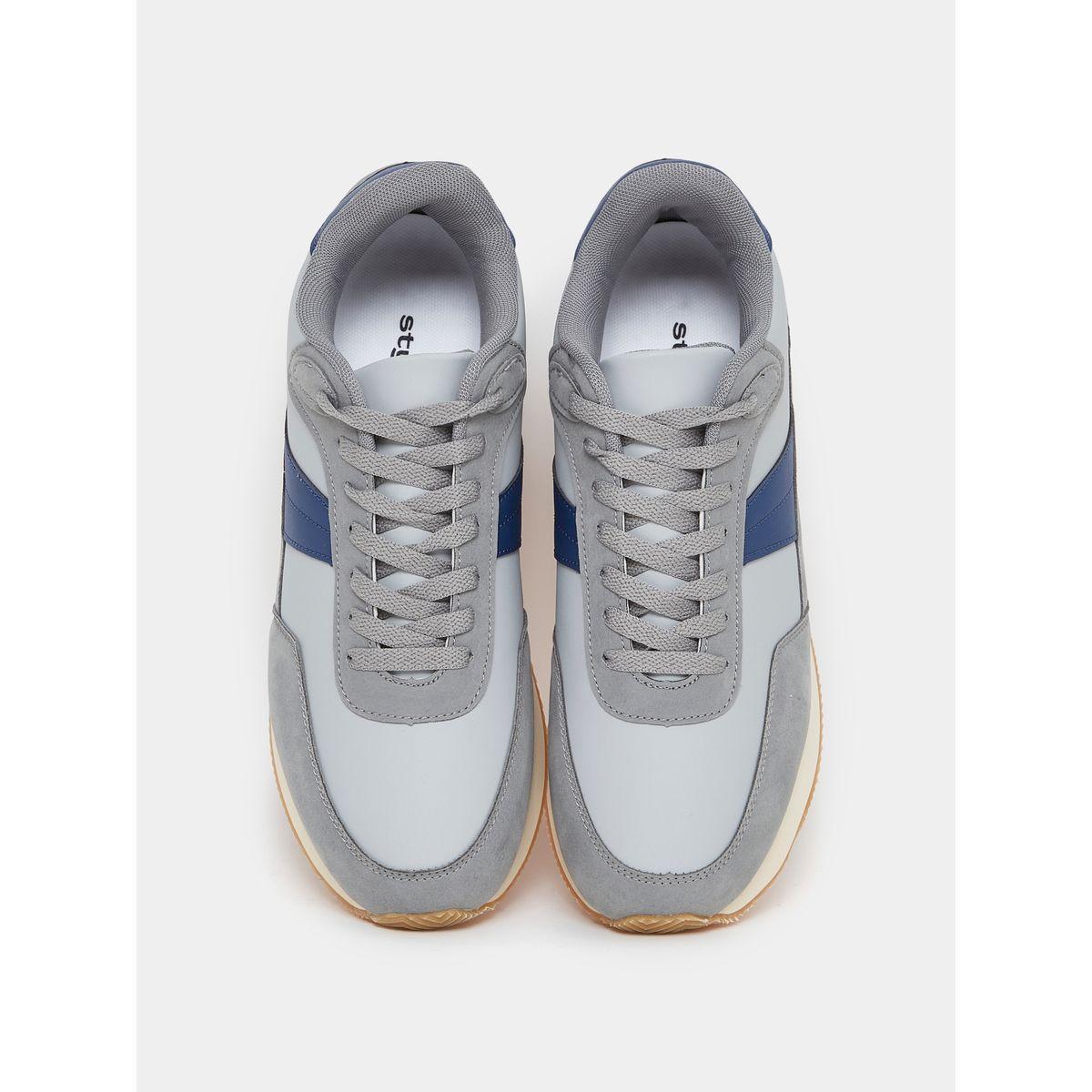 Styli Contrast Suede Upper Elevated Sneakers-men-shoes-sneakers-image-5