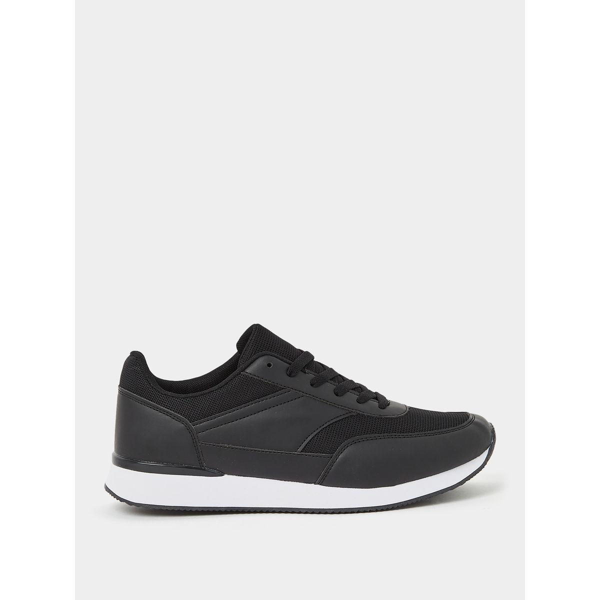 Styli Mesh Detail Upper Lace Up Sneakers-men-shoes-sneakers-image-1