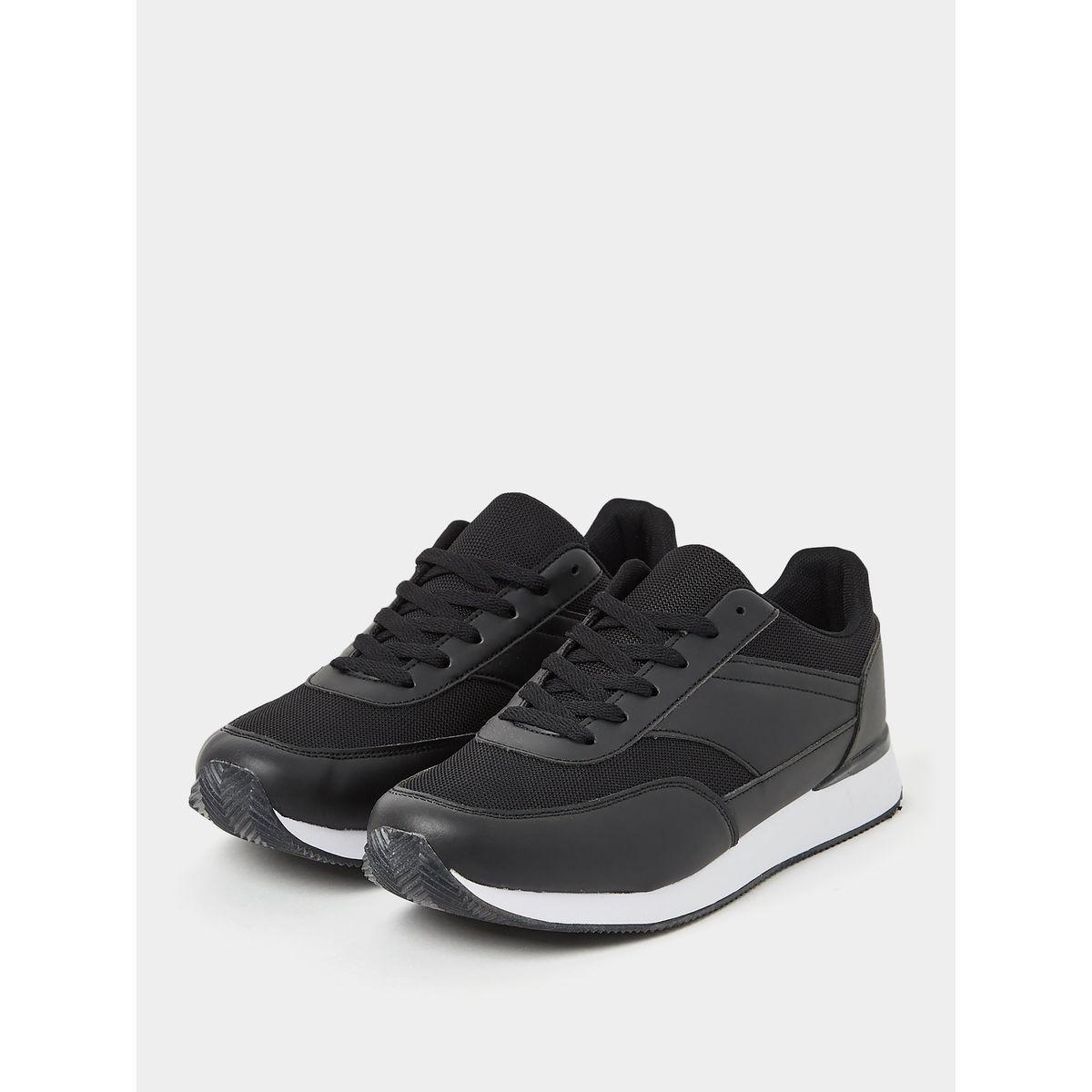 Styli Mesh Detail Upper Lace Up Sneakers-men-shoes-sneakers-image-2