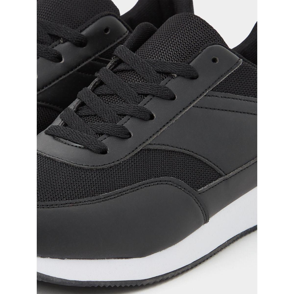 Styli Mesh Detail Upper Lace Up Sneakers-men-shoes-sneakers-image-3
