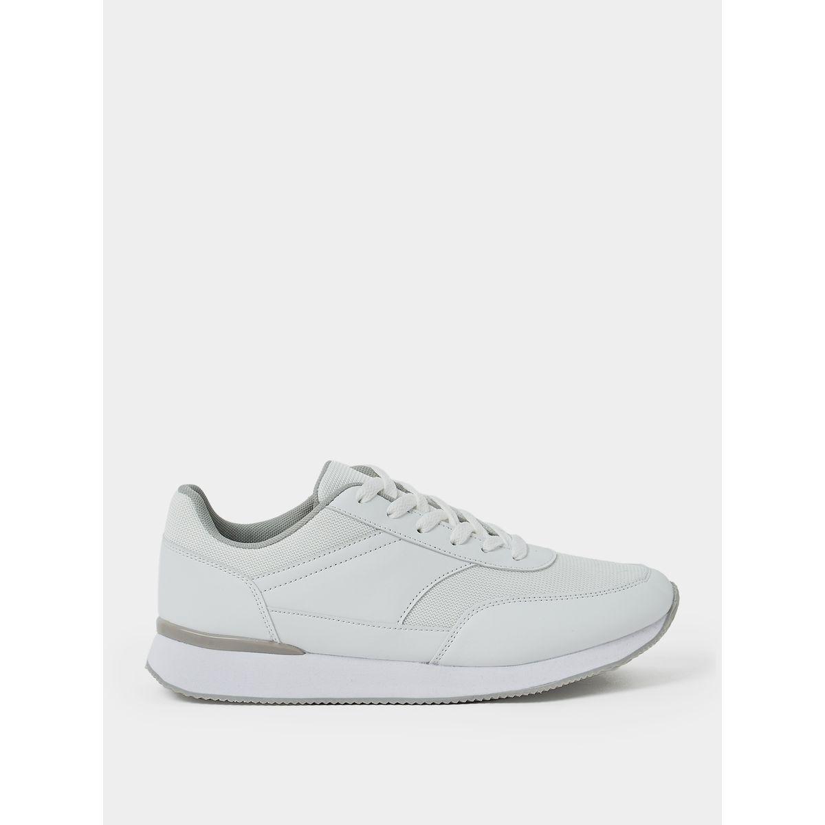 Styli Solid Lace Up Canvas Sneakers-men-shoes-sneakers-image-1