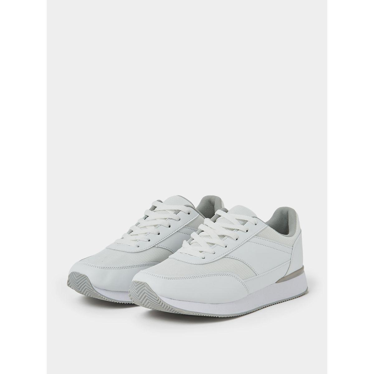 Styli Solid Lace Up Canvas Sneakers-men-shoes-sneakers-image-2