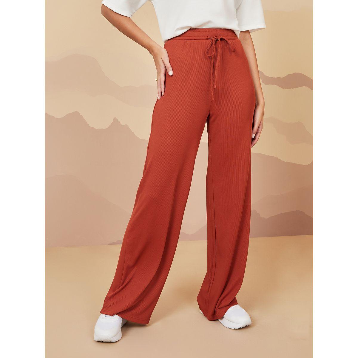 Styli High Rise Drawstring Wide Leg Pants-women-clothing-bottoms-trousers-image-1