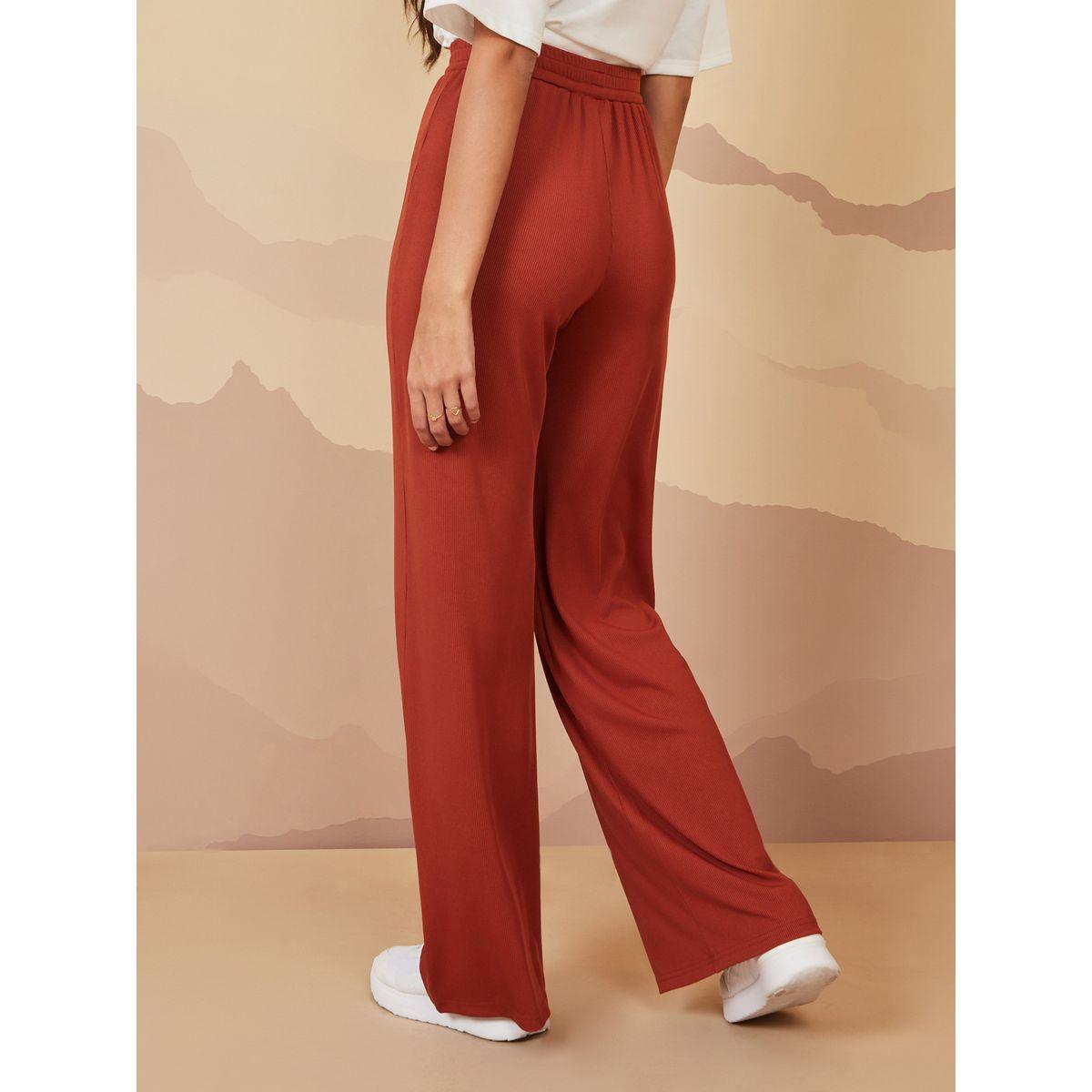 بنطال بقصة واسعة وأربطة-women-clothing-bottoms-trousers-image-4