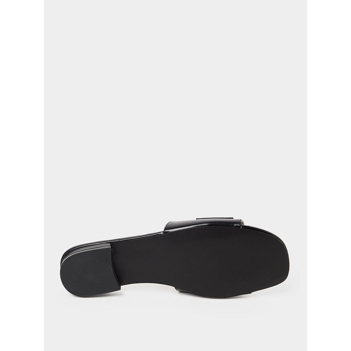 Styli Metal Accent Single Band Flat Sandal-women-shoes-sandals-flats-image-7