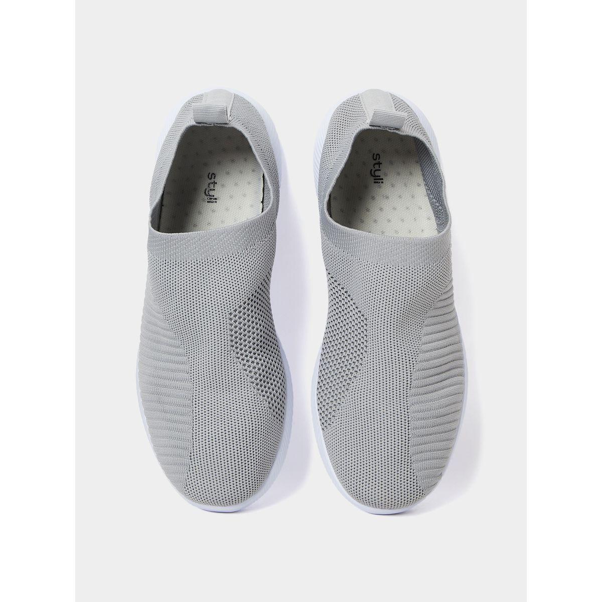 Styli Textile Knitted Upper Casual Slip On Shoes-women-shoes-loafersandmoccasins-image-6