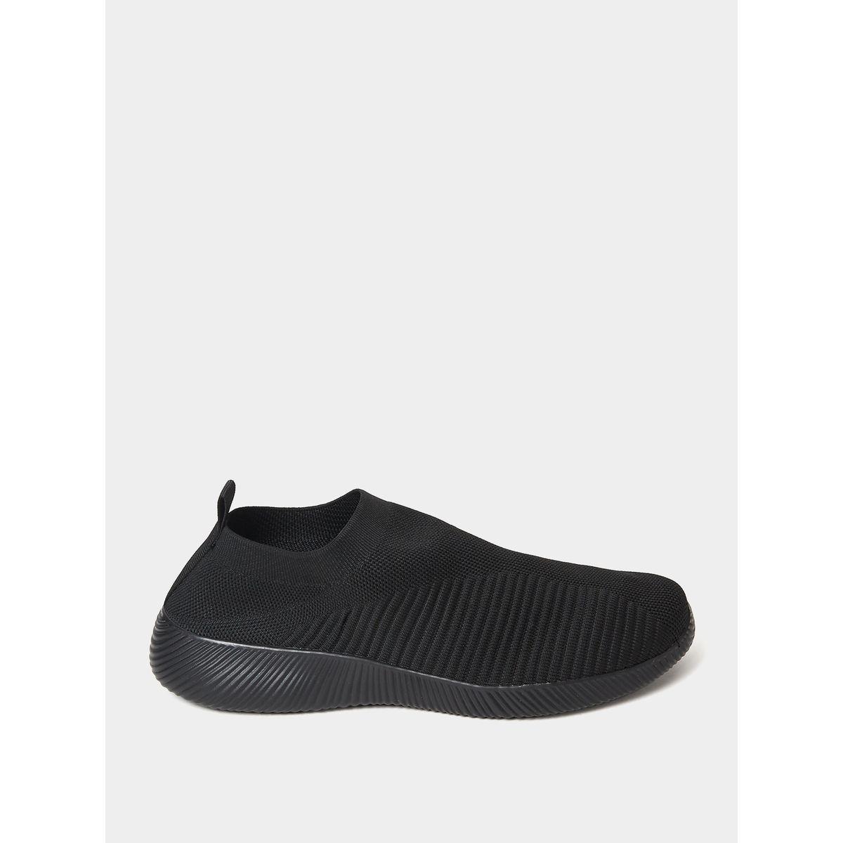 Styli Textile Knitted Upper Casual Slip On Shoes-women-shoes-loafersandmoccasins-image-2