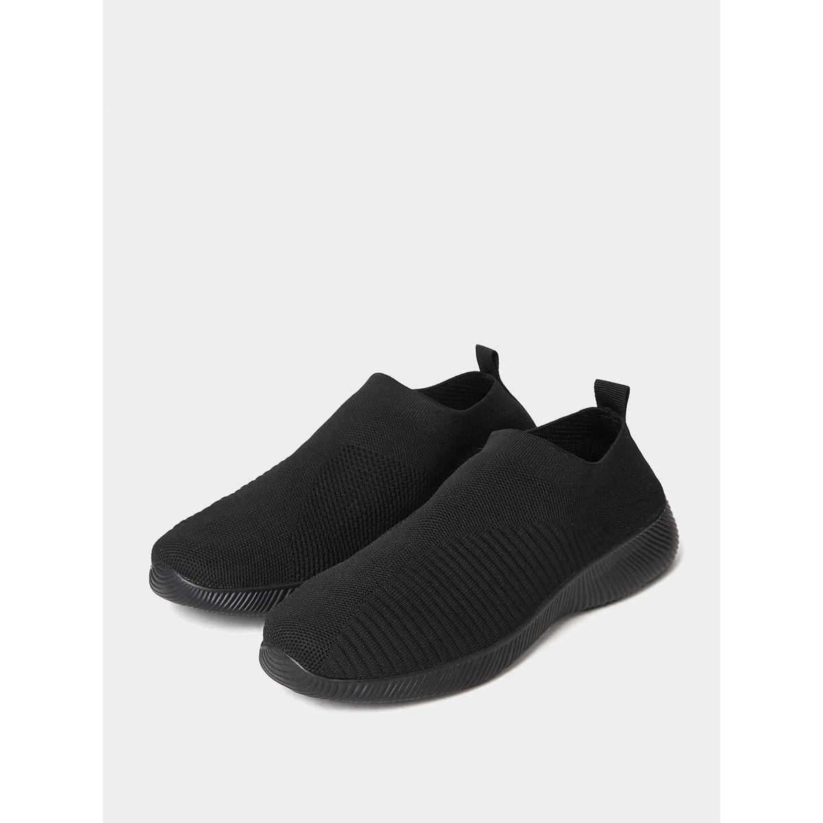 Styli Textile Knitted Upper Casual Slip On Shoes-women-shoes-loafersandmoccasins-image-3