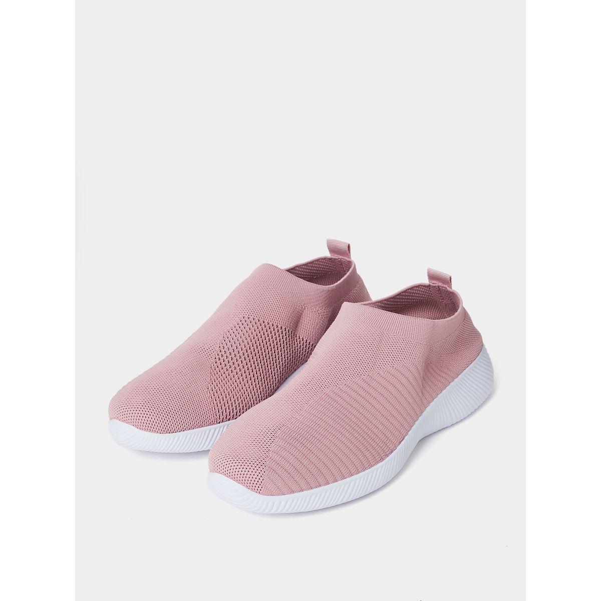 Styli Textile Knitted Upper Casual Slip On Shoes-women-shoes-loafersandmoccasins-image-3