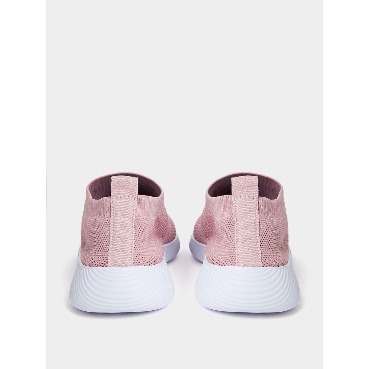 Styli Textile Knitted Upper Casual Slip On Shoes-women-shoes-loafersandmoccasins-image-4