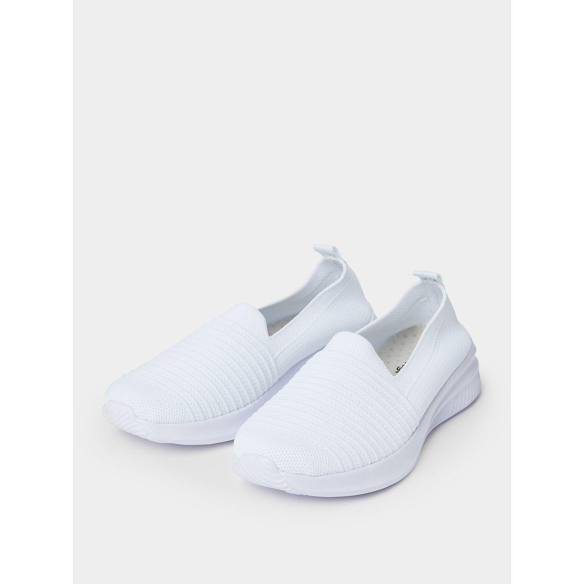 Styli Textile Knitted Upper Casual Slip On Shoes-women-shoes-loafersandmoccasins-image-2