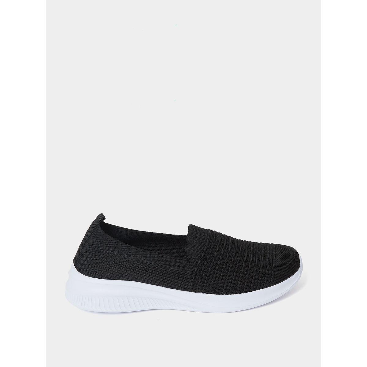 Styli Textile Knitted Upper Casual Slip On Shoes-women-shoes-loafersandmoccasins-image-2