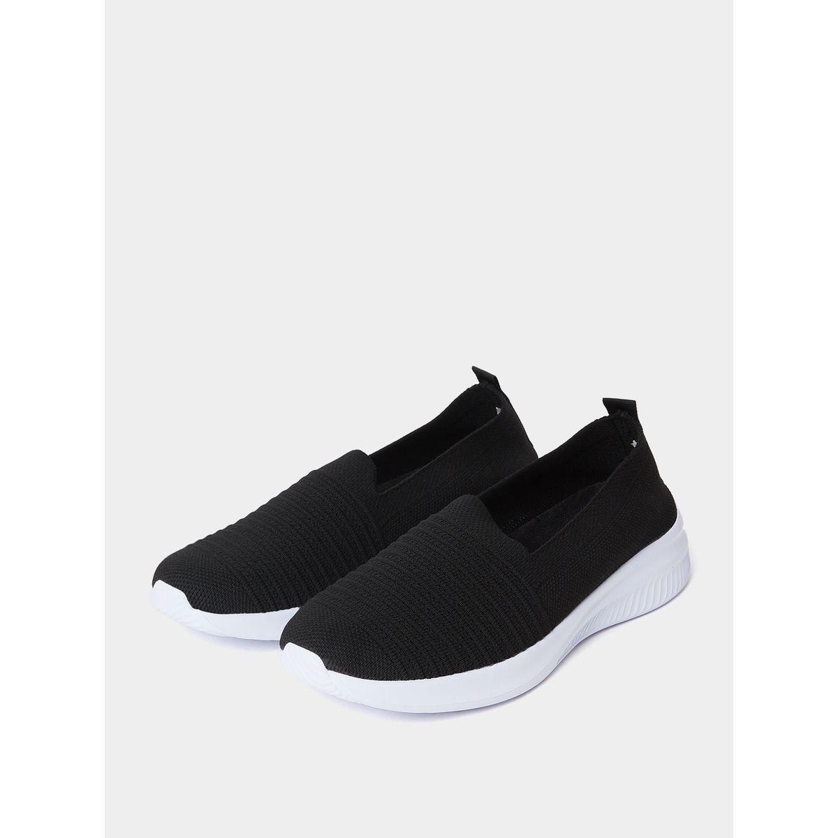 Styli Textile Knitted Upper Casual Slip On Shoes-women-shoes-loafersandmoccasins-image-3