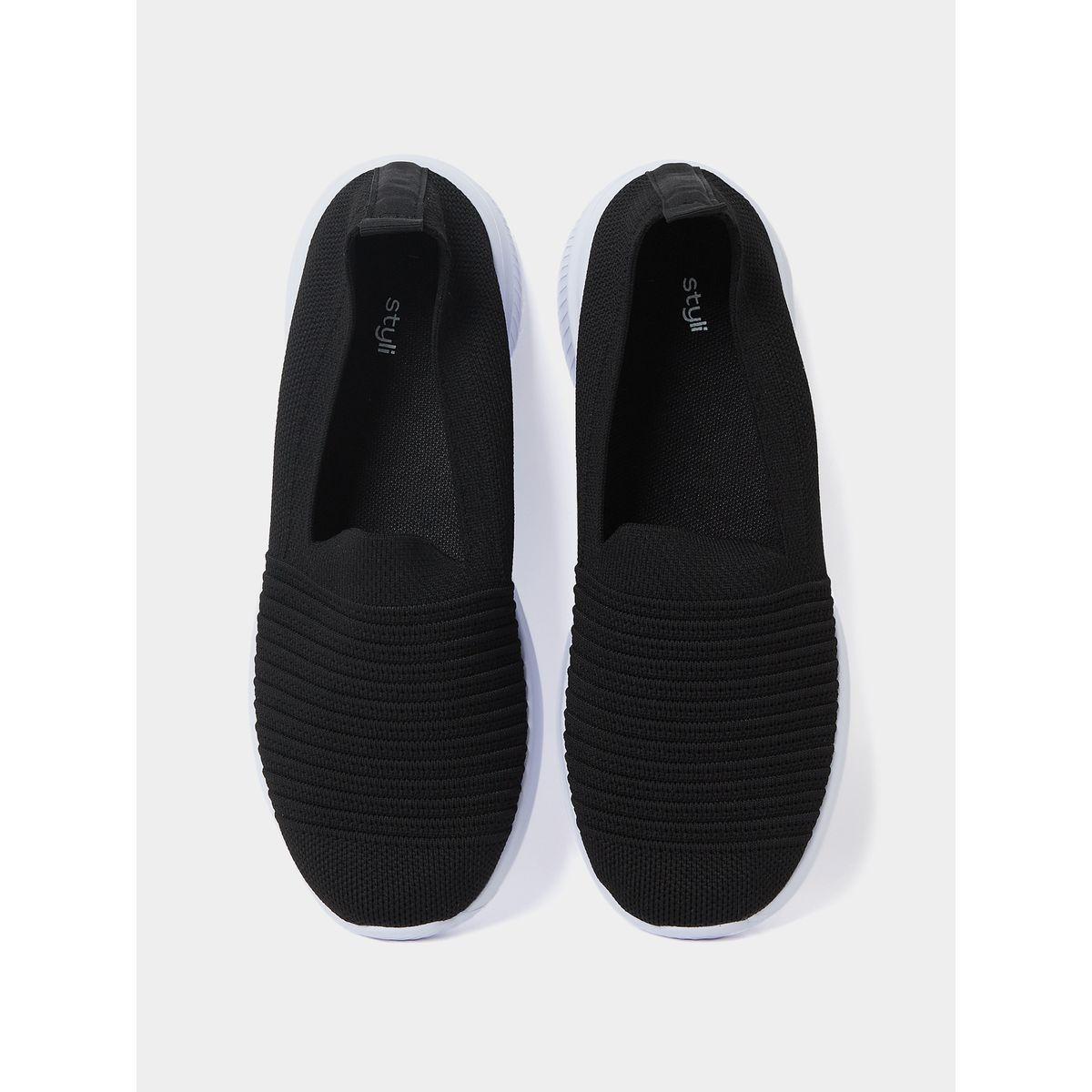 Styli Textile Knitted Upper Casual Slip On Shoes-women-shoes-loafersandmoccasins-image-6