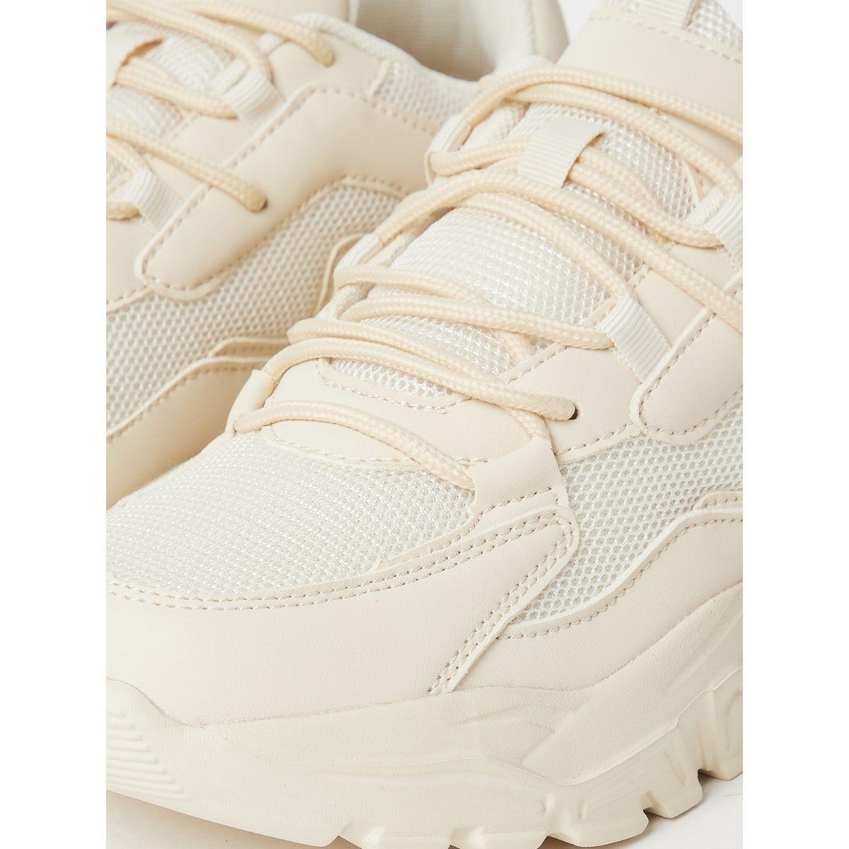 Styli Chunky Bottom Cleated Sole  Lace Up Sneakers-women-shoes-sneakers-image-5