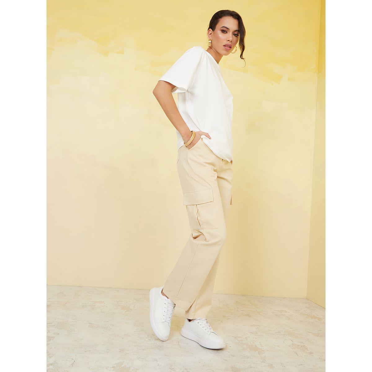 Styli Oversized Good Things Are Coming Slogan Longline T-Shirt-women-clothing-tshirts-image-3