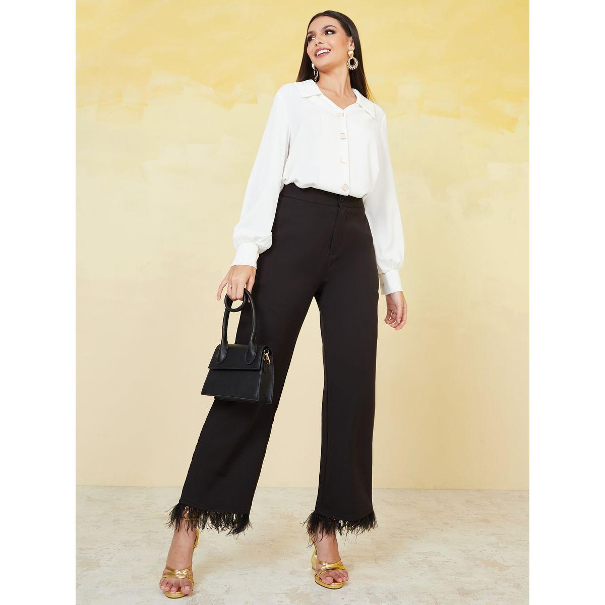 Styli Front Button Collar Detail Regular Fit Blouse-women-clothing-shirtsandblouses-blouses-image-3