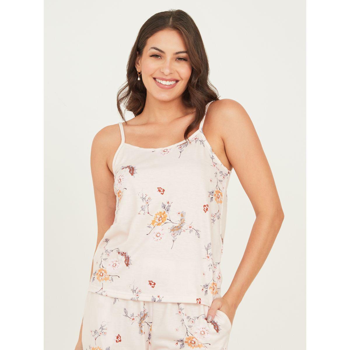 Styli Unwind Pack of 3 - Floral Print Cami, Trouser and Robe Set-women-clothing-nightwear-pyjamas-longsets-image-4