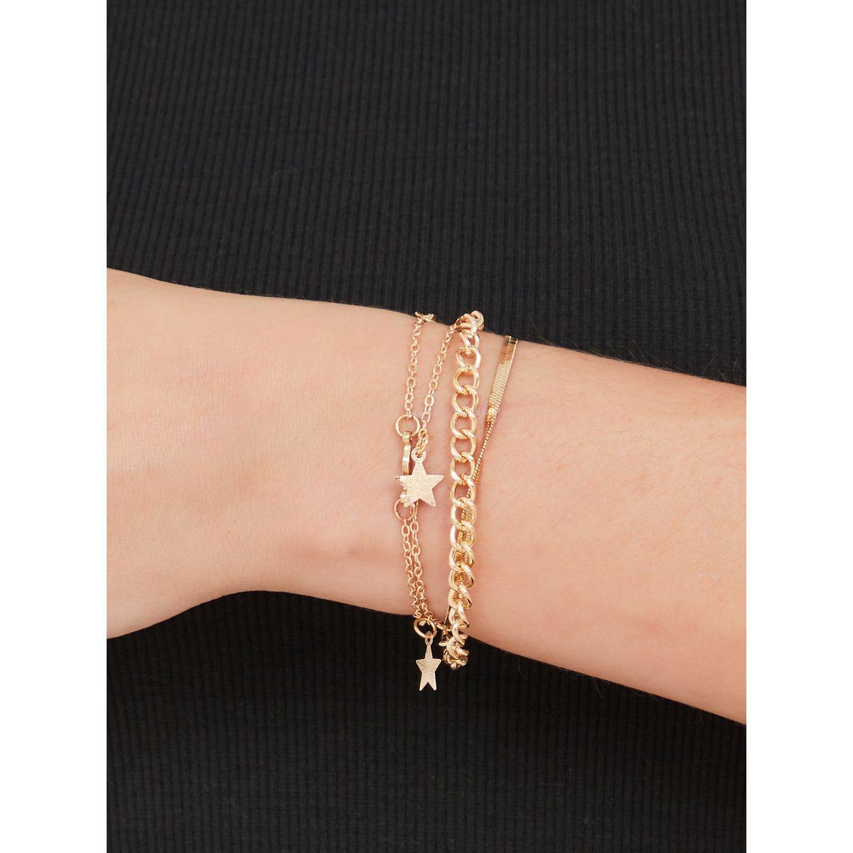 مجموعة من 4 أساور يد عصرية-women-watchesandjewellery-jewellery-banglesandbracelets-image-1