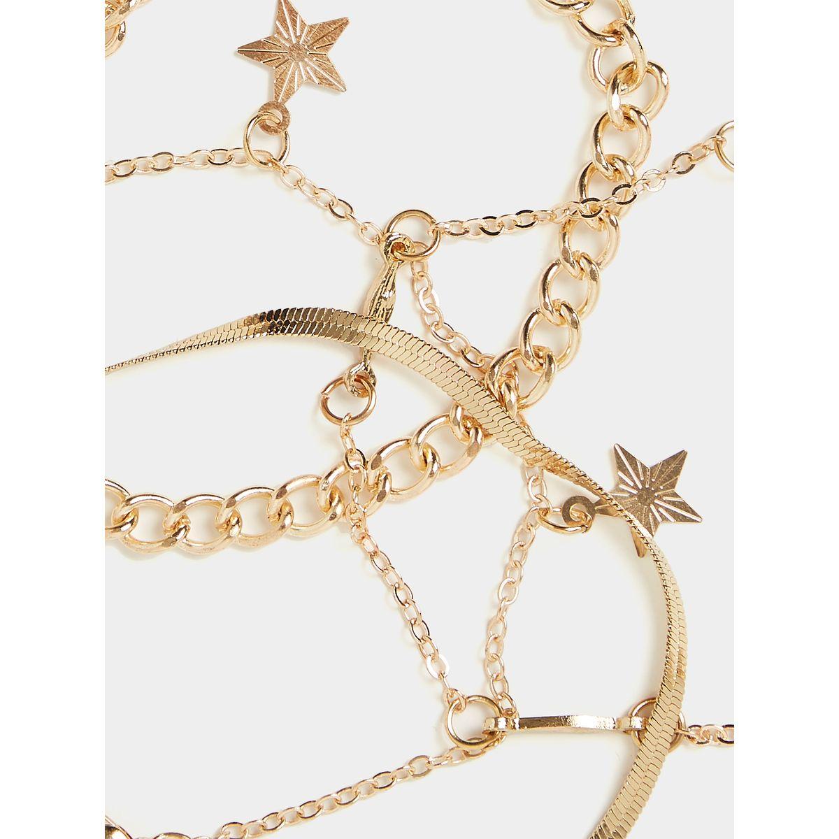 مجموعة من 4 أساور يد عصرية-women-watchesandjewellery-jewellery-banglesandbracelets-image-3