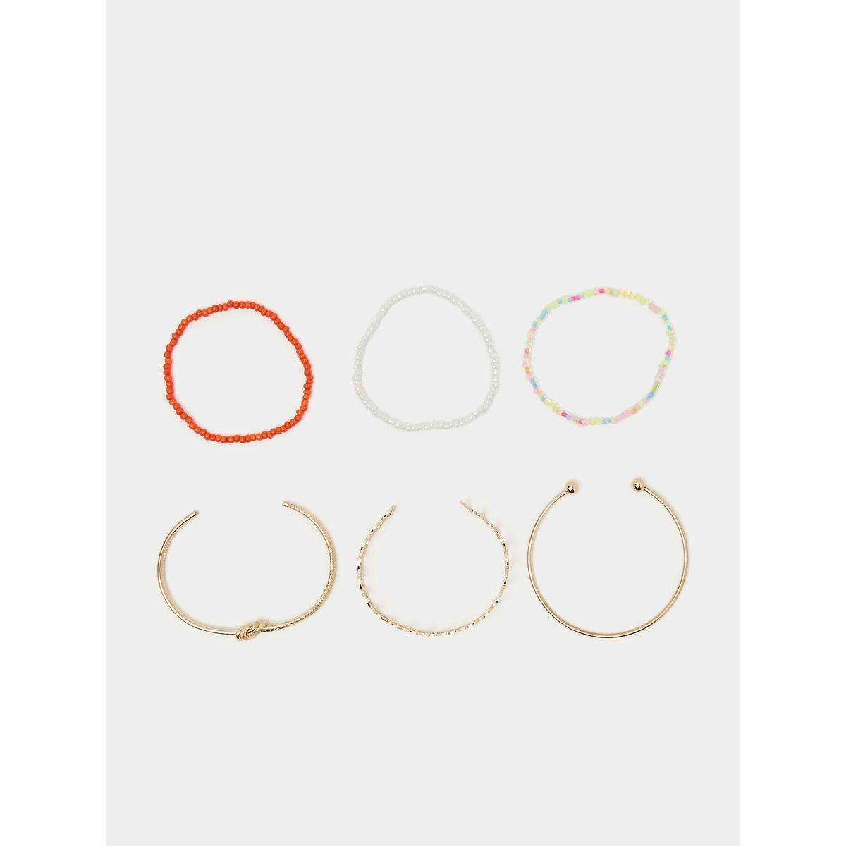 Styli Set of 6 - Beaded Heart Bracelet-women-watchesandjewellery-jewellery-banglesandbracelets-image-2