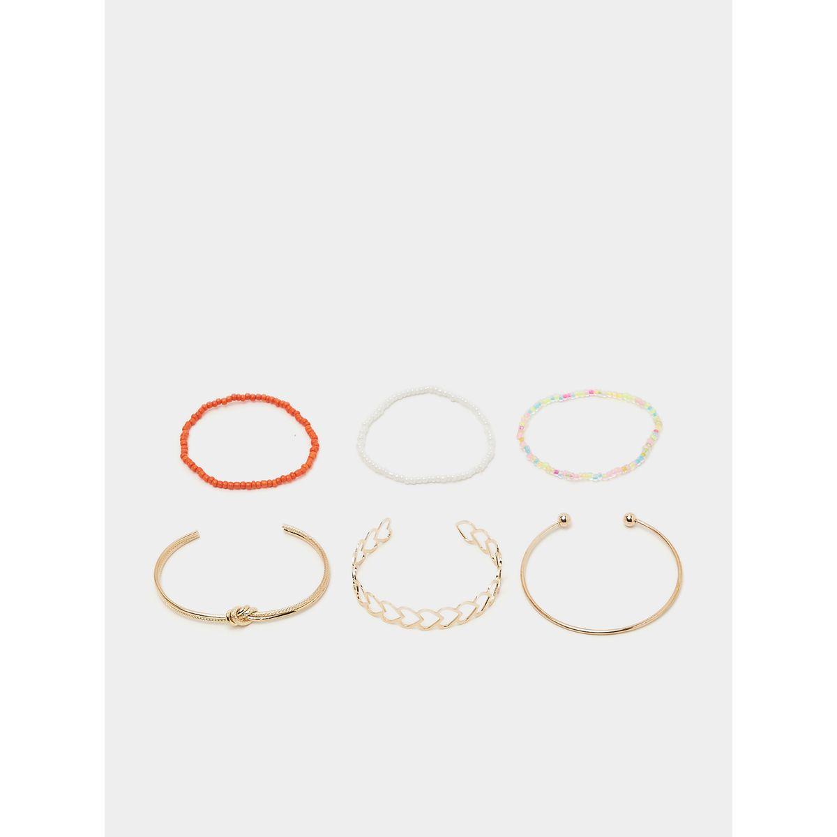 مجموعة من 6 اساور يد-women-watchesandjewellery-jewellery-banglesandbracelets-image-3