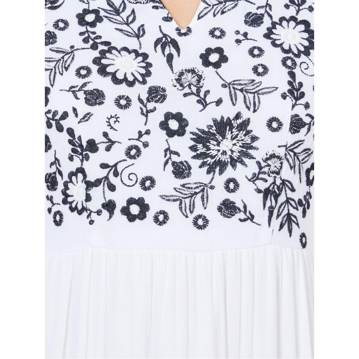 Styli Limited Embroidered Panel Viscose Tiered Maxi Dress-women-clothing-dresses-image-3