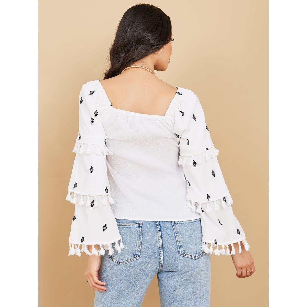 بلوزة بأكمام طويلة مزينة بطبقات-women-clothing-shirtsandblouses-blouses-image-6