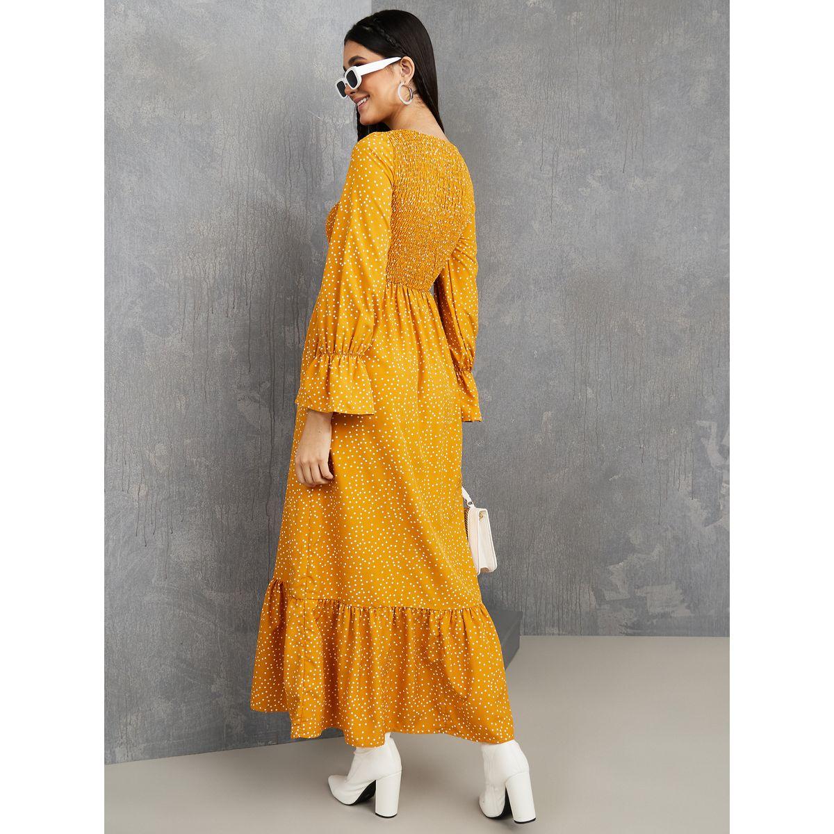 Styli High Neck Flare Hem Detail Maxi Dress-women-clothing-dresses-image-4