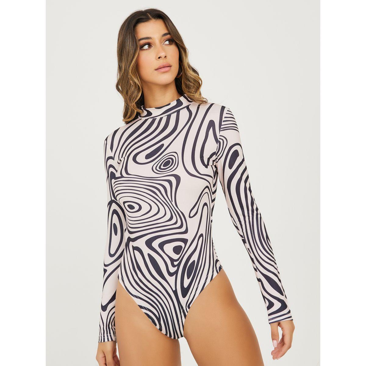 بودي سوت جيرسيه بياقة عالية-women-clothing-tshirts-image-3