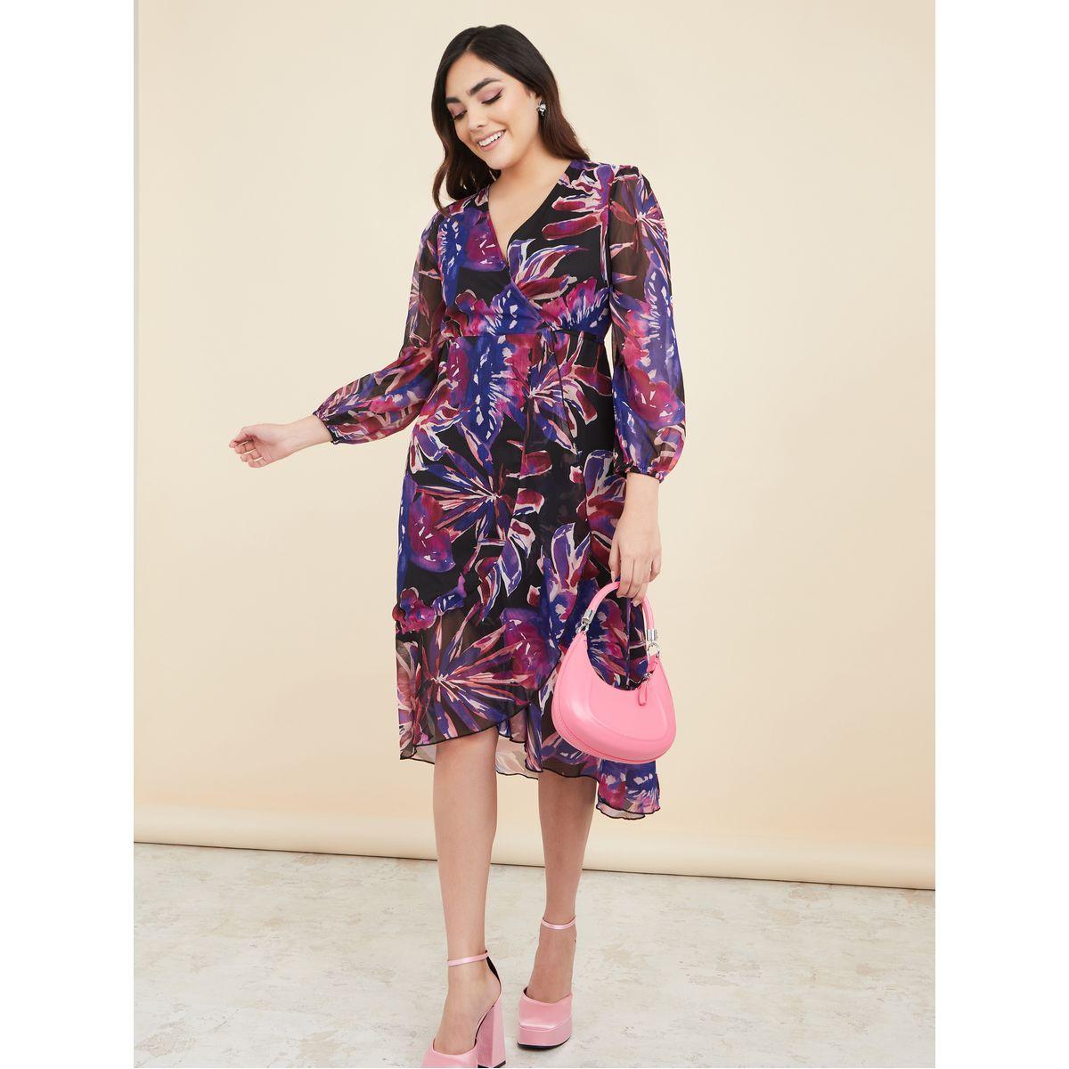 Styli All Over Print Wrap Midi Dress-women-clothing-dresses-image-2