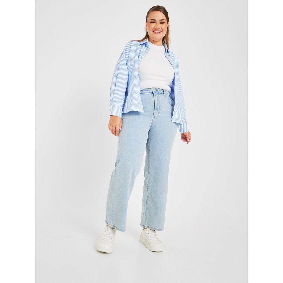 Styli Plus Acid Wash Straight Fit Jeans-women-clothing-bottoms-jeans-image-3