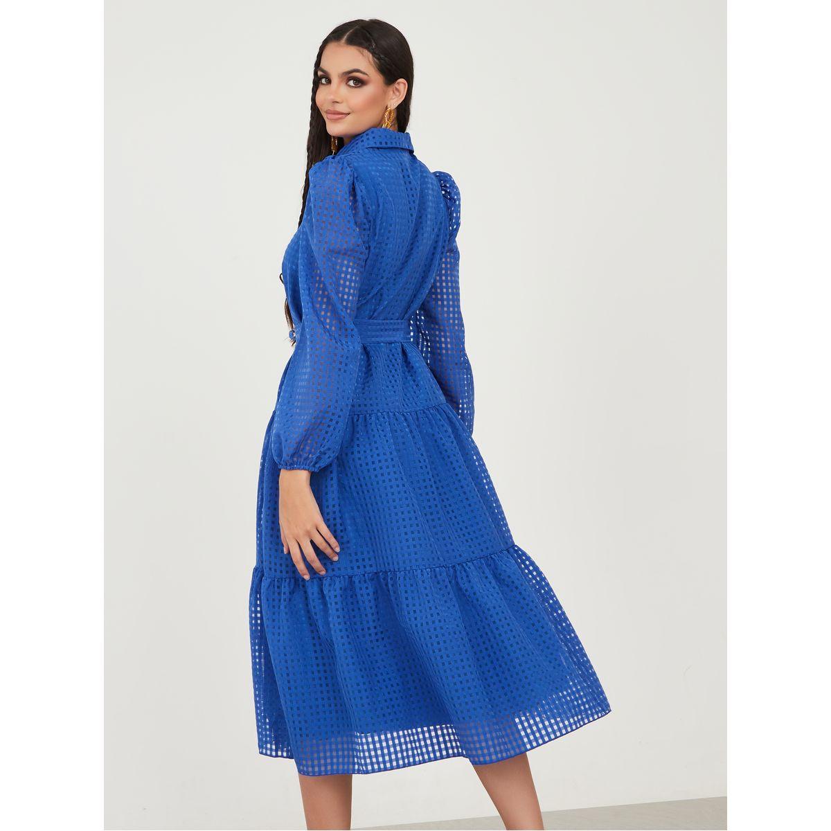 فستان ميدي بتفاصيل بارزة الملمس-women-clothing-dresses-image-4