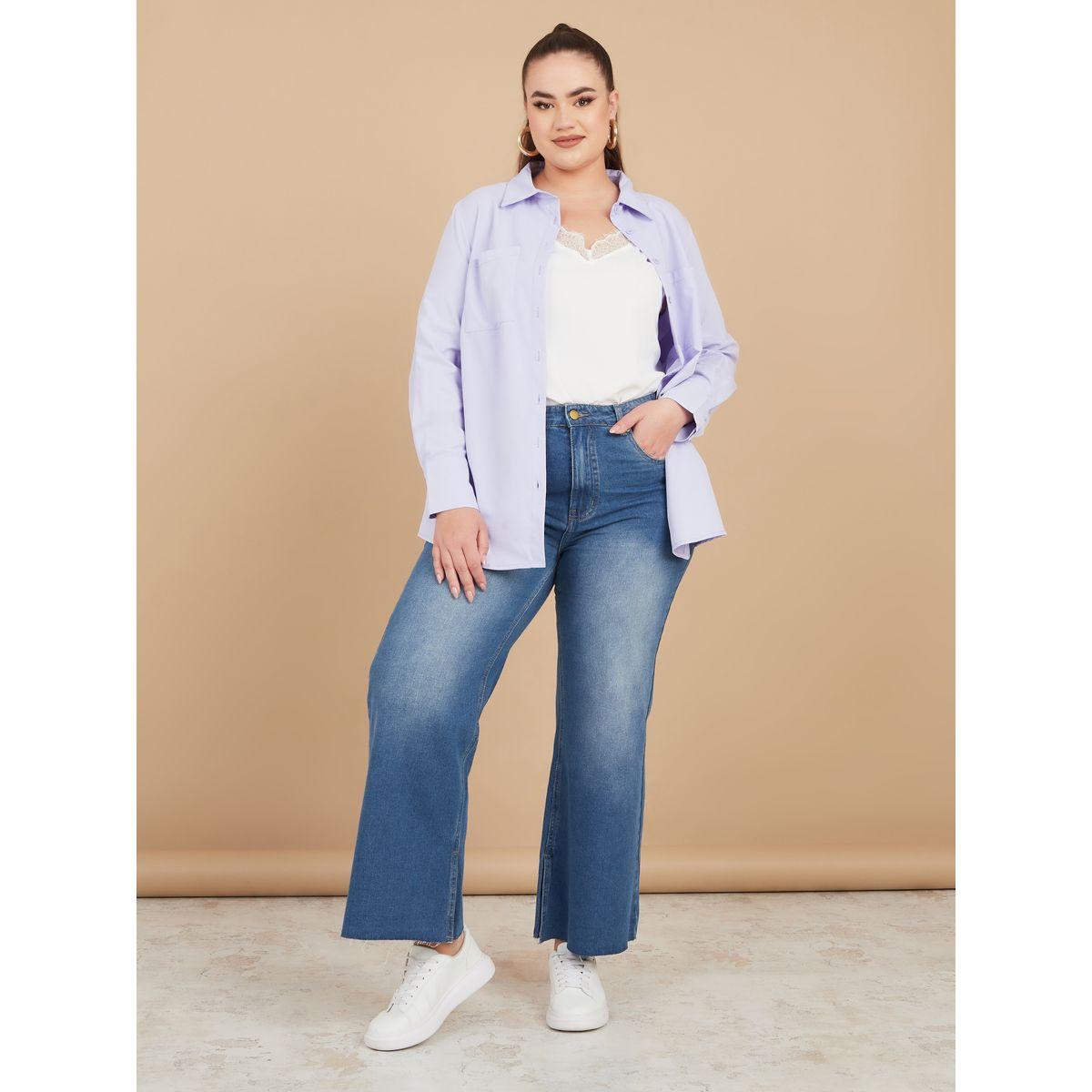 جينز بقصة واسعة وخصر عالي-women-clothing-bottoms-jeans-image-2