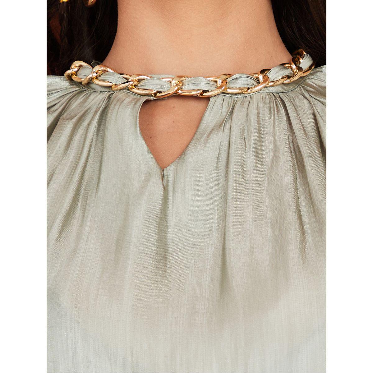 Styli Volume Sleeve Chain Detail Boxy Blouse-women-clothing-shirtsandblouses-blouses-image-4