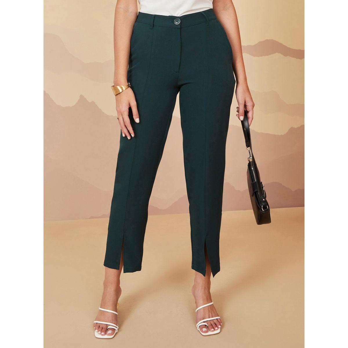 Styli Premium Straight Leg Trousers with Split Detail-women-clothing-bottoms-trousers-image-1